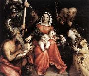 Lorenzo Lotto Mystic Marriage of St Catherine oil